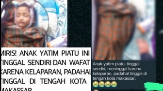 Cek Fakta: Anak Yatim Piatu di Makassar Meninggal karena Kelaparan