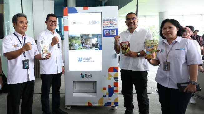 Kementerian BUMN RI dan BRI Resmikan Penyediaan Vending Machine untuk Pemasaran UMKM yang Lebih Mudah